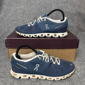 On Cloud 5 Blue Mesh Athletic Sneaker Trainer Running Shoes Womens Size 8.5 US